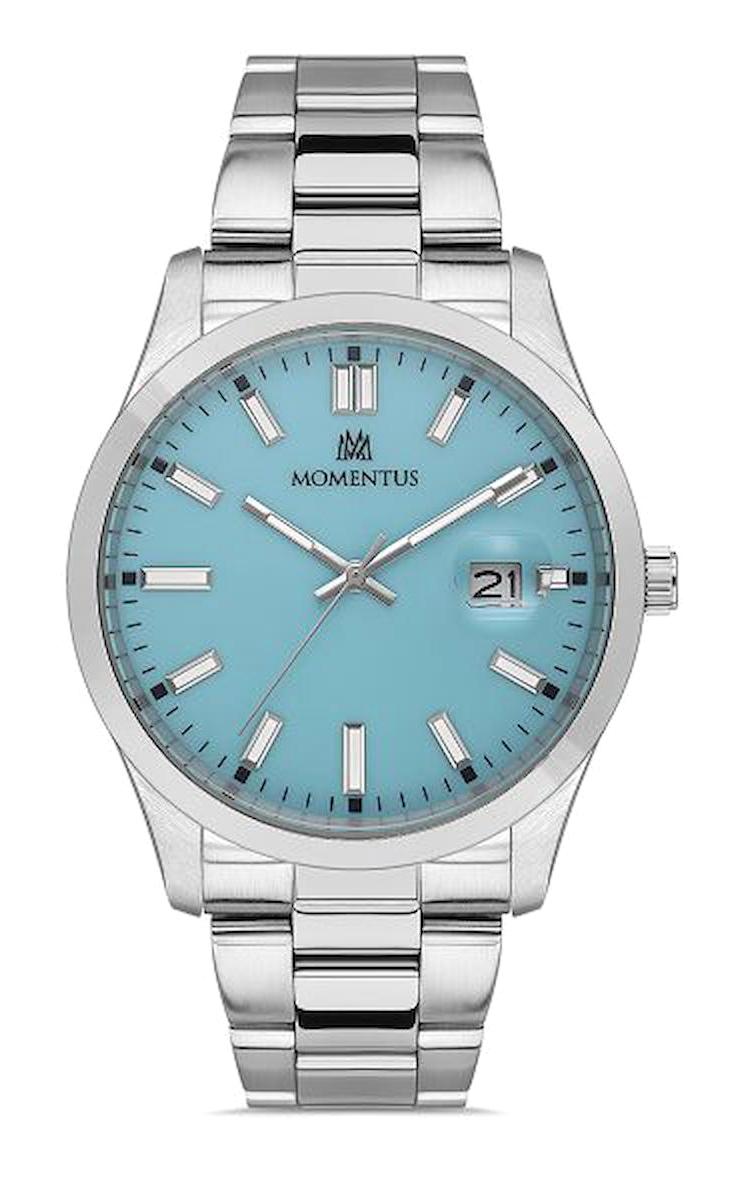 Momentus CM136S-10SS Takvimli 44 mm Çelik Kordon Analog Erkek Kol Saati