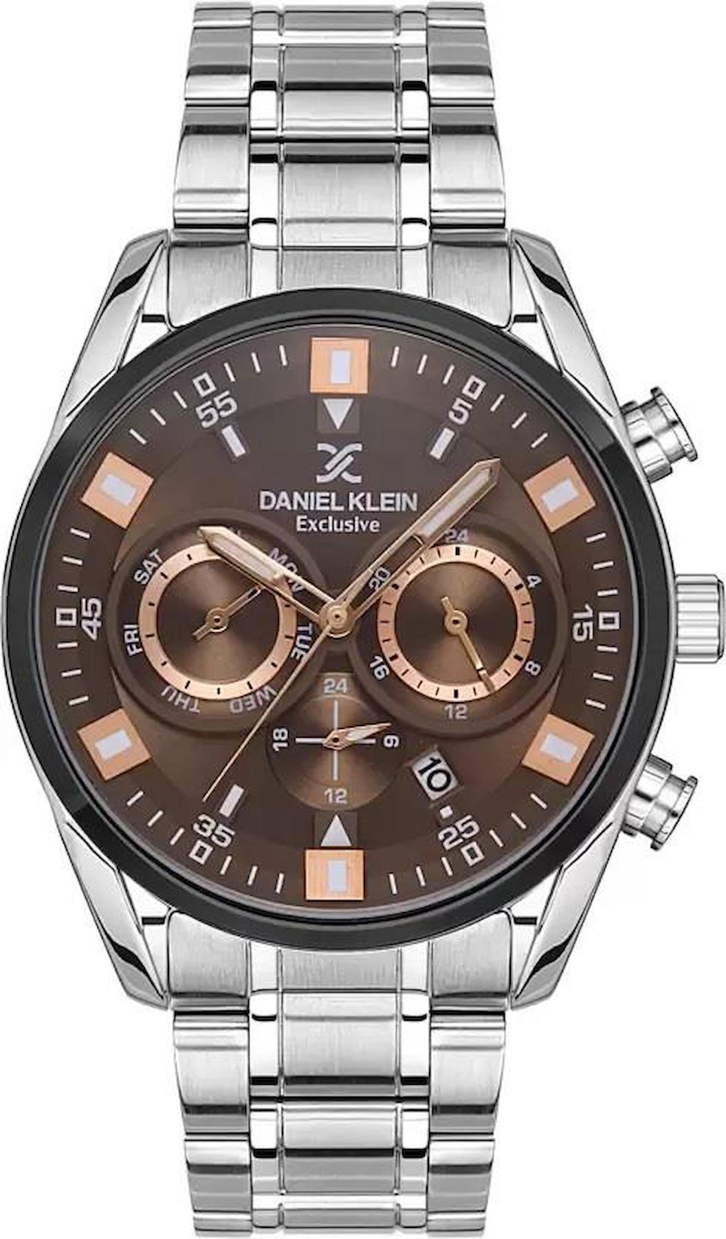 Daniel Klein DK102-DK.1.13548-3 Takvimli 43 mm Metal Kordon Analog Erkek Kol Saati