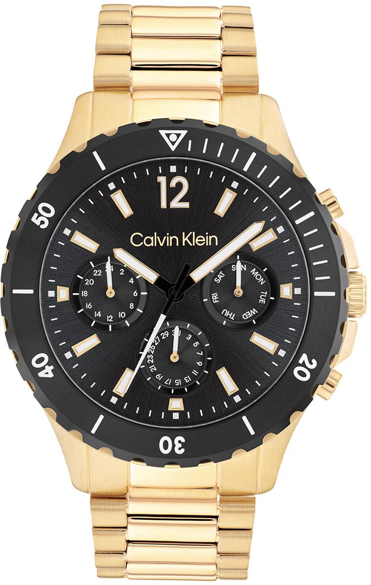 Calvin Klein CK25200116 Takvimli 44 mm Altın Çelik Kordon Analog Erkek Kol Saati