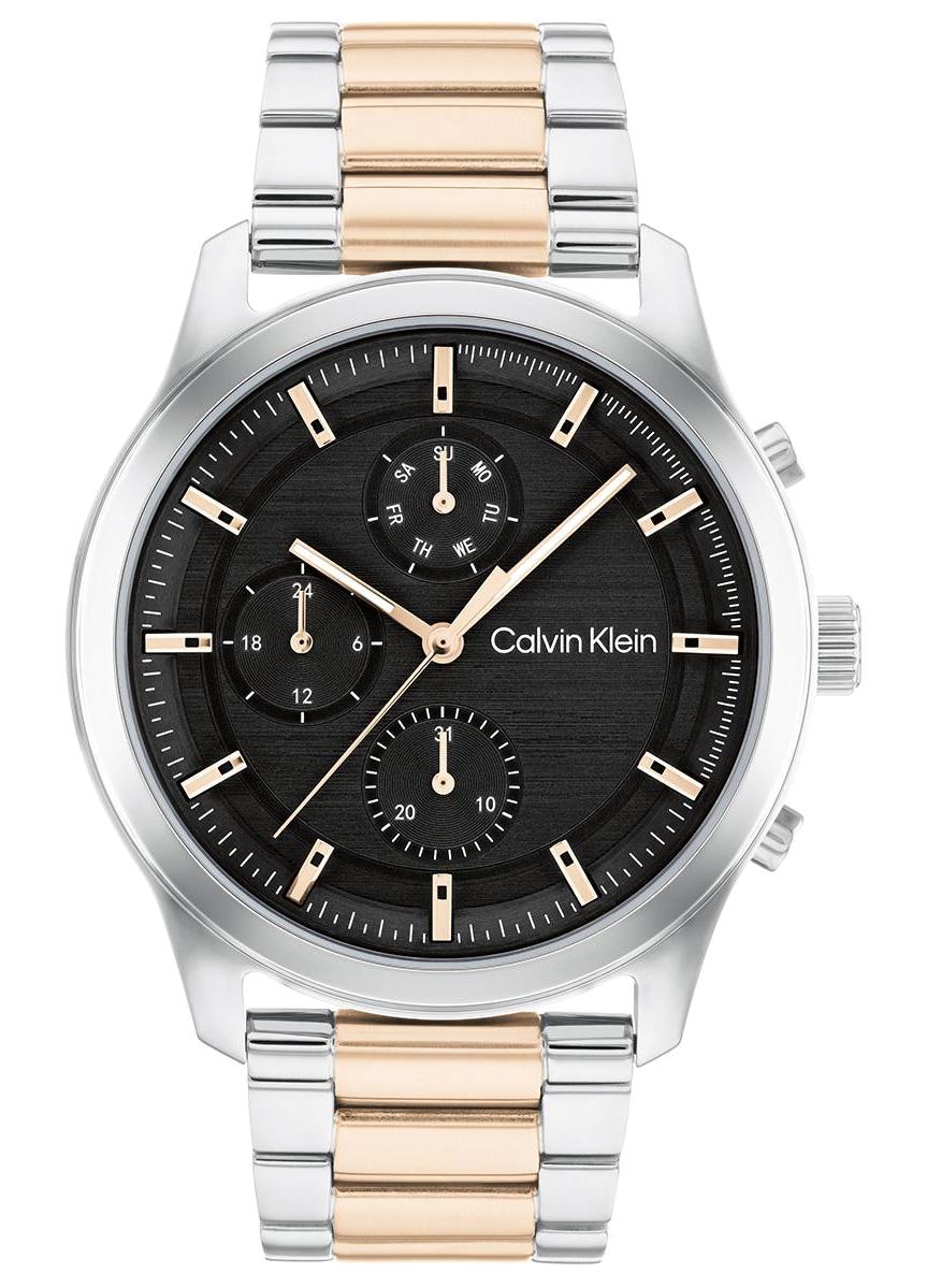 Calvin Klein CK25200210 Takvimli 44 mm Gri-Rose Gold Çelik Kordon Analog Erkek Kol Saati