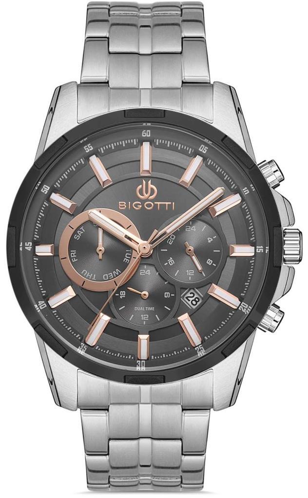 Bigotti BG.1.10263.5 Takvimli 45 mm Metal Kordon Analog Erkek Kol Saati