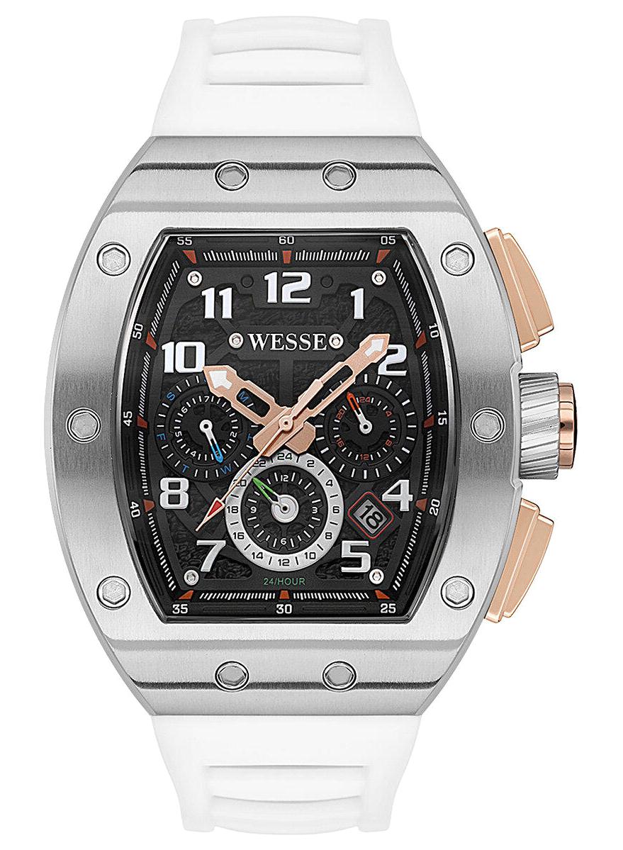 Wesse WWG402503 Pusulalı Takvimli 43 mm Gri Plastik Kordon Analog Erkek Kol Saati