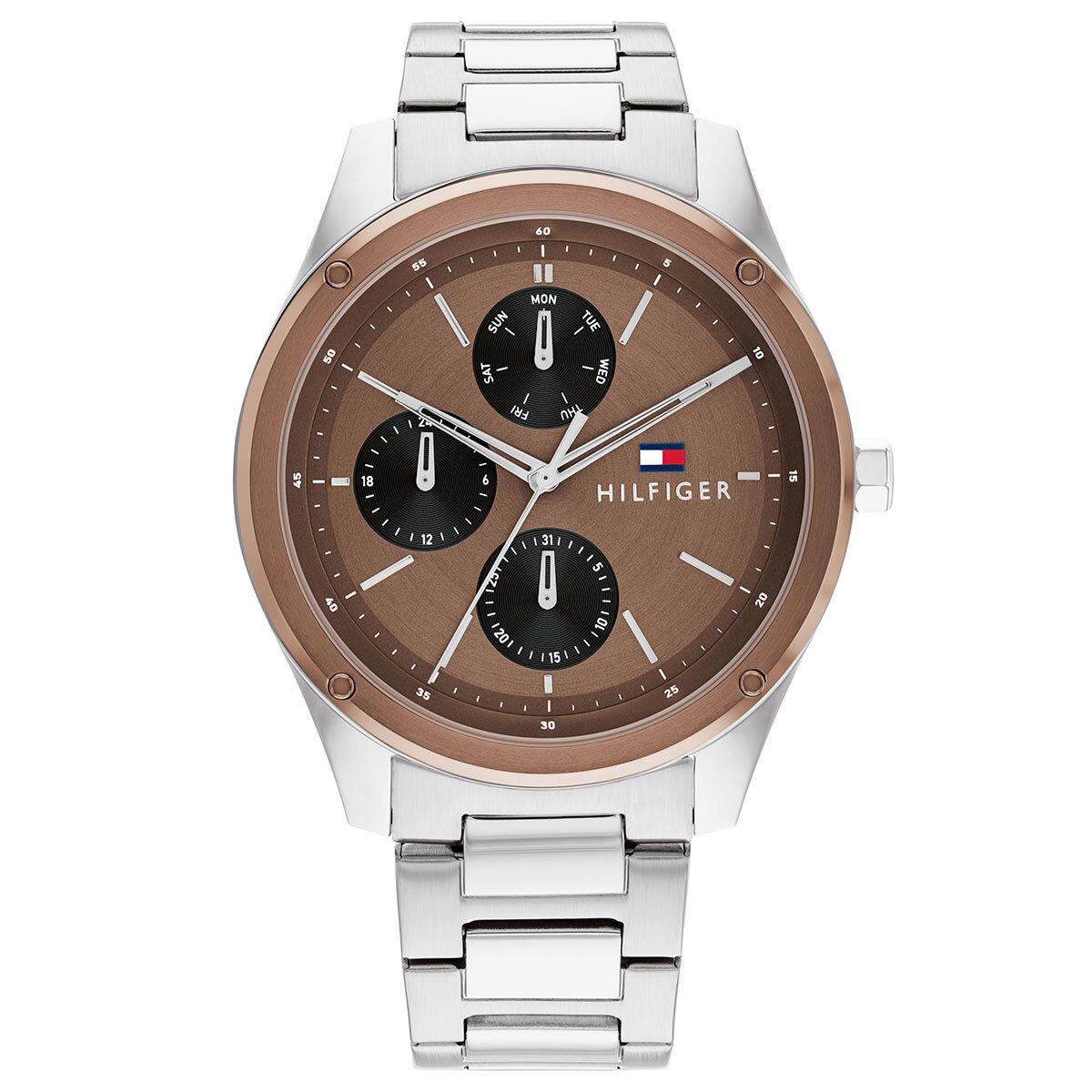 Tommy Hilfiger TH1710533 Takvimli 43 mm Çelik Kordon Analog Erkek Kol Saati
