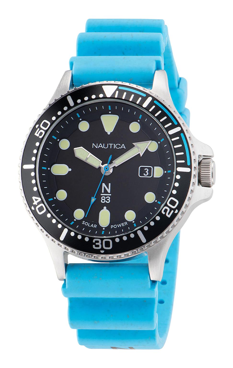 Nautica NAPCBS305 Takvimli 43 mm Mavi Silikon Kordon Analog Erkek Kol Saati