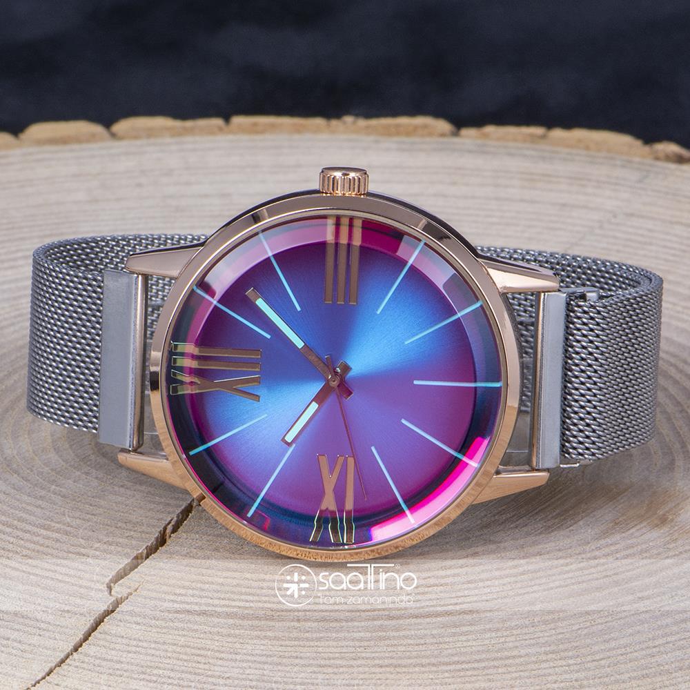 Spectrum ST-303789 Takvimli 44 mm Çelik Kordon Analog Erkek Kol Saati