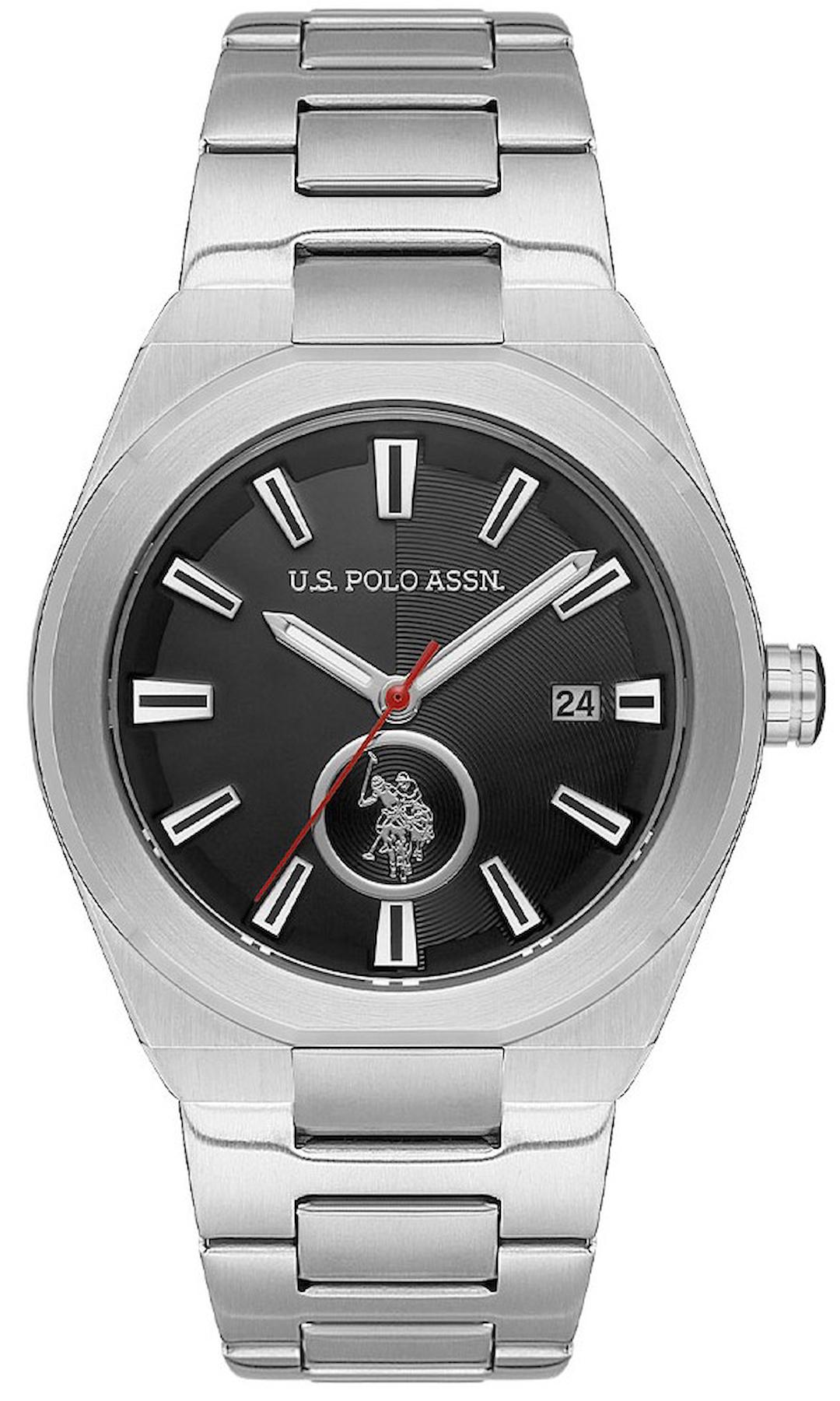 U.S. Polo Assn USPA1062-05 Takvimli 42 mm Çelik Kordon Analog Erkek Kol Saati