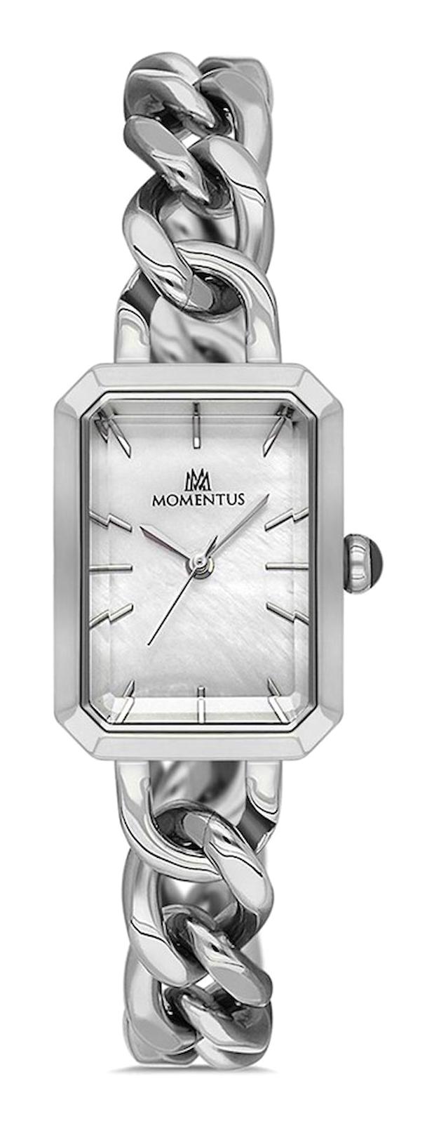 Momentus CW129S-09SS Takvimli 44 mm Çelik Kordon Analog Erkek Kol Saati