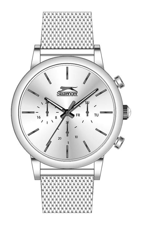 Slazenger SL.09.2029.2.03 Takvimli 46 mm Metal Kordon Analog Erkek Kol Saati