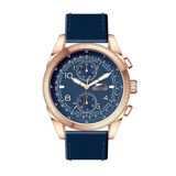 Slazenger SL.09.2133.2.03 Takvimli 45 mm Lacivert Deri Kordon Analog Erkek Kol Saati