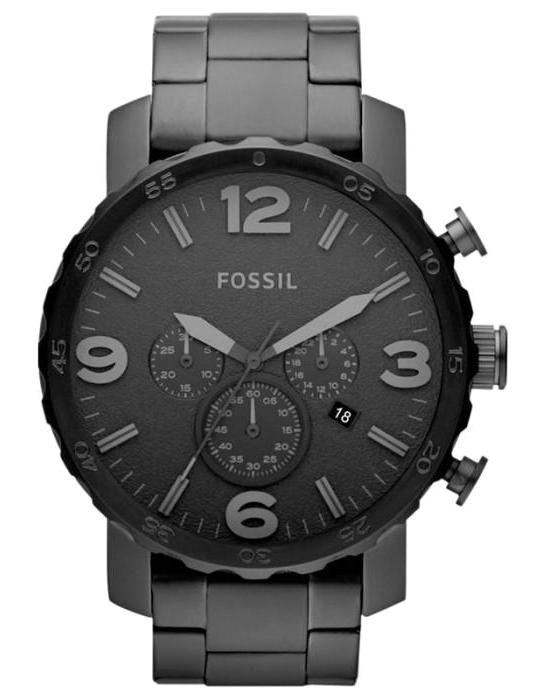 Fossil FJR1401 Takvimli 46-50 mm Siyah Çelik Kordon Analog Erkek Kol Saati