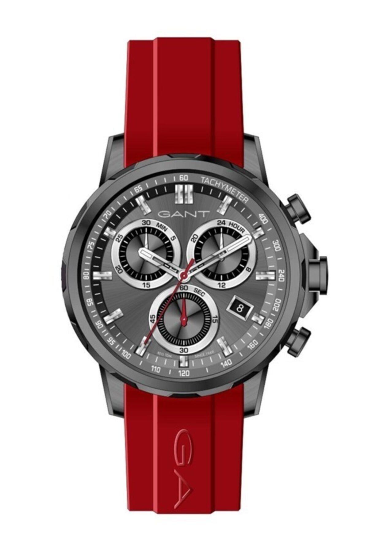 Gant GT062006 Takvimli 41-45 mm Kırmızı Çelik Kordon Analog Erkek Kol Saati