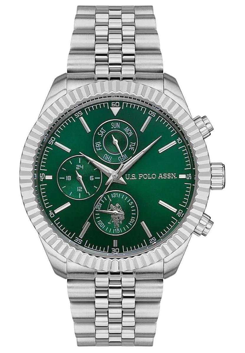 U.S. Polo Assn USPA1054B-02 Takvimli 42 mm Çelik Kordon Analog Erkek Kol Saati