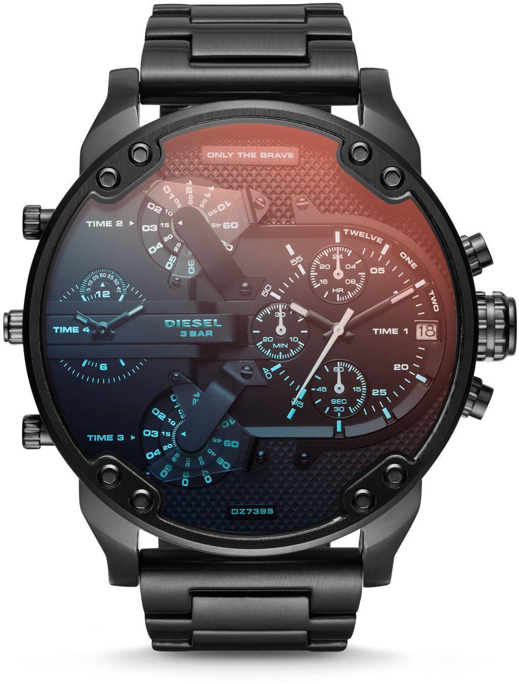 Diesel DZ7395 Takvimli 42 mm Siyah Metal Kordon Analog Erkek Kol Saati