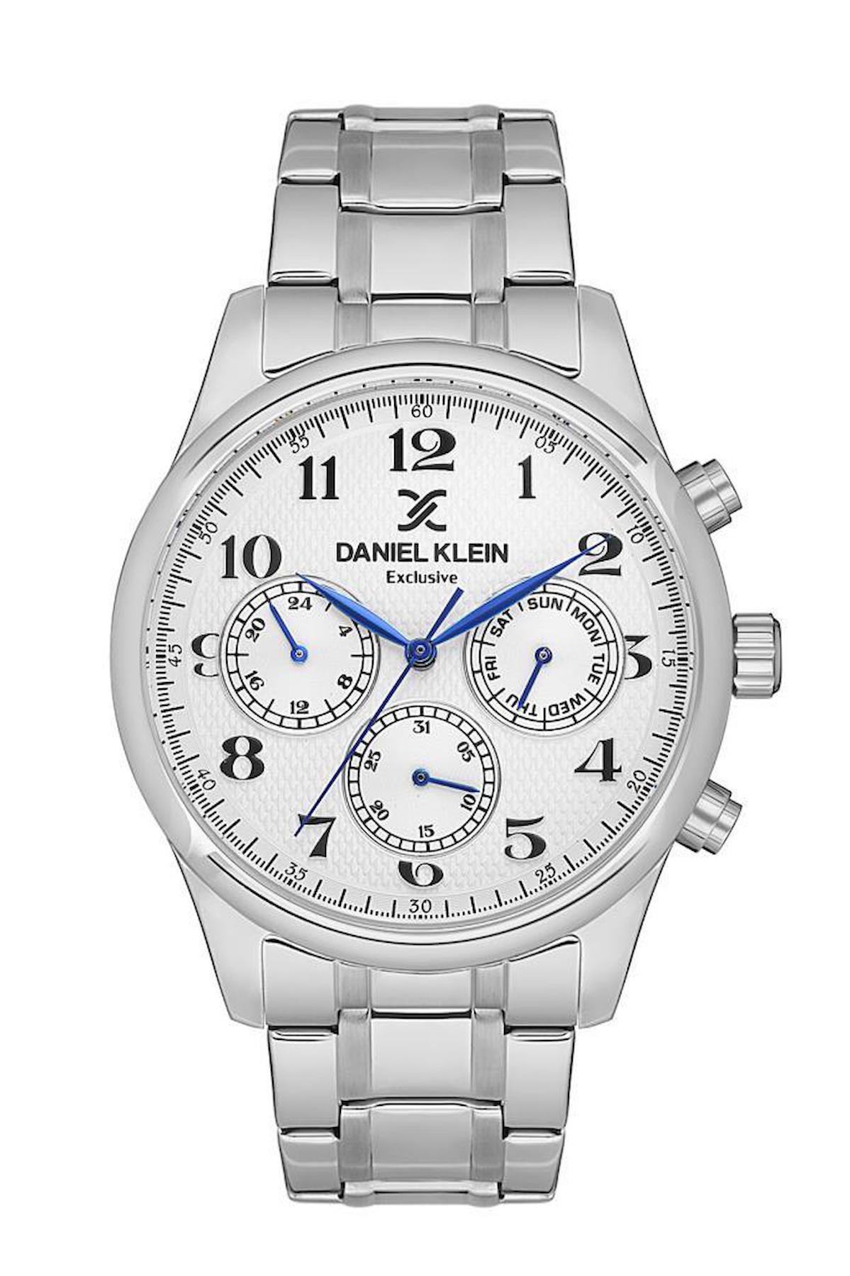 Daniel Klein DK102-DKE.1.10560-3 Takvimli 42 mm Metal Kordon Analog Erkek Kol Saati
