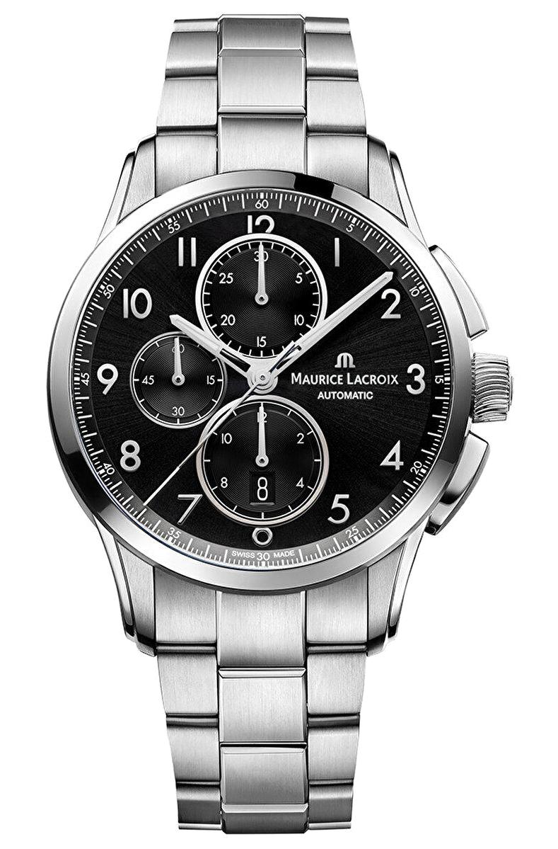 Maurice Lacroix ML-PT6388SS002320-1 Takvimli 43 mm Çelik Kordon Analog Erkek Kol Saati