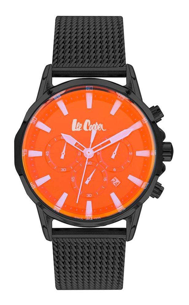 Lee Cooper LC07280.650 Takvimli 41 mm Siyah Çelik Kordon Analog Erkek Kol Saati
