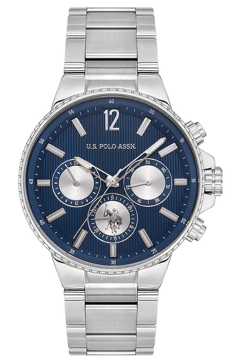 U.S. Polo Assn USPA1074-02 Takvimli 43 mm Çelik Kordon Analog Erkek Kol Saati