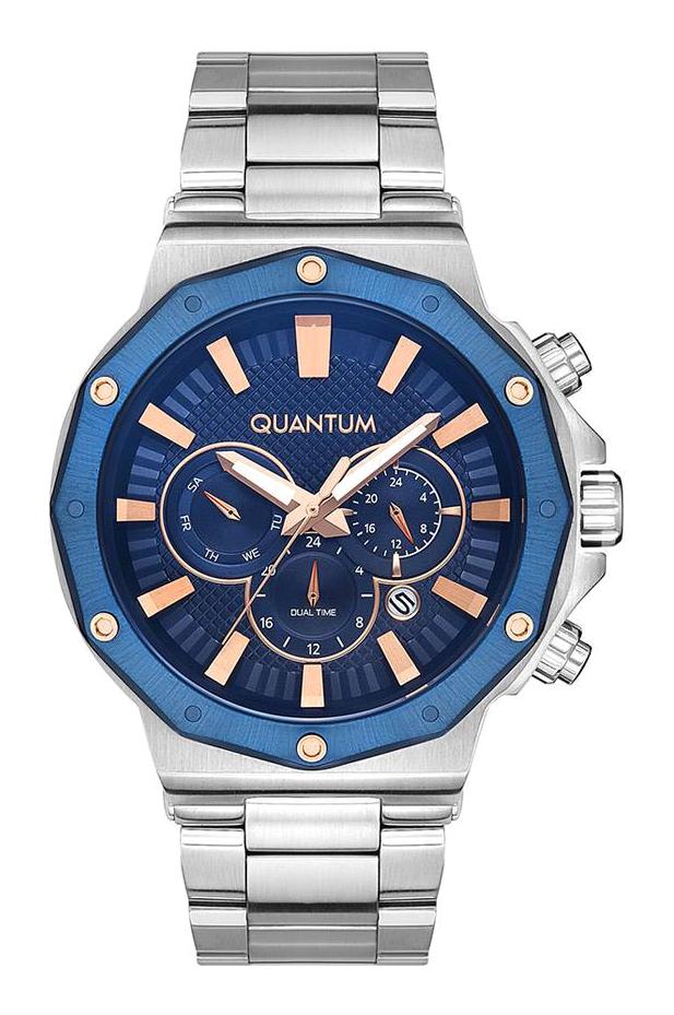 Quantum HNG1028.390 Takvimli 46-50 mm Çelik Kordon Analog Erkek Kol Saati