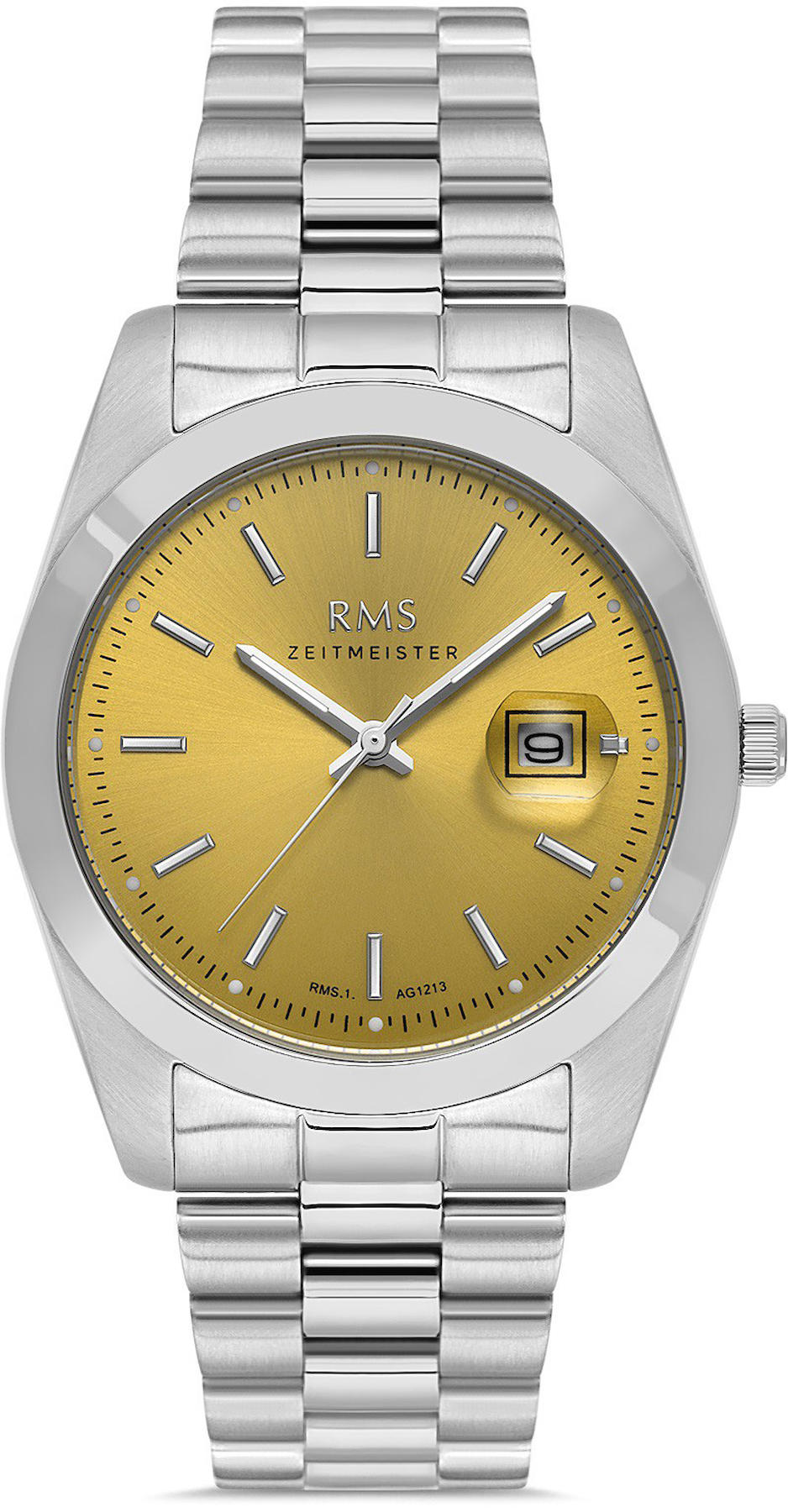 Romanson RMS.1.AG1213.23 Takvimli 40 mm Çelik Kordon Analog Kol Saati