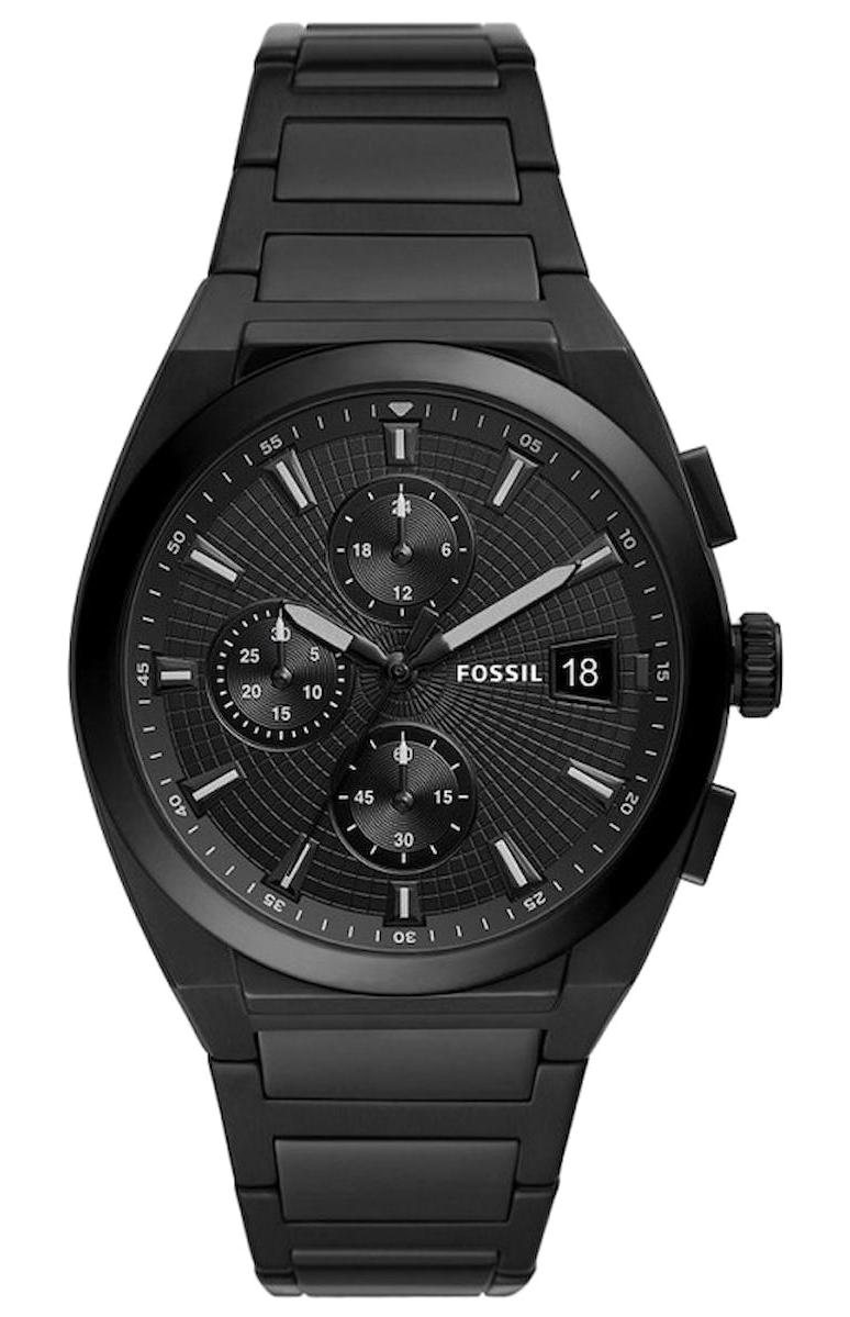 Fossil FFS5797 Takvimli 42 mm Siyah Çelik Kordon Analog Erkek Kol Saati