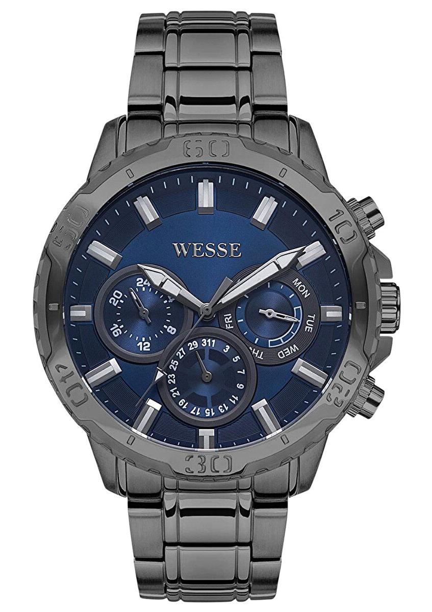 Wesse WWG600405SS Füme Çelik Kordon Analog Erkek Kol Saati