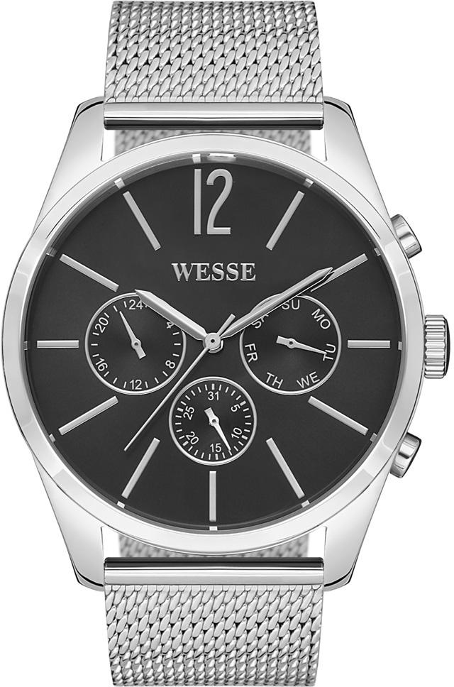Wesse WWG205906 Pusulalı Takvimli 46 mm Çelik Kordon Analog Erkek Kol Saati