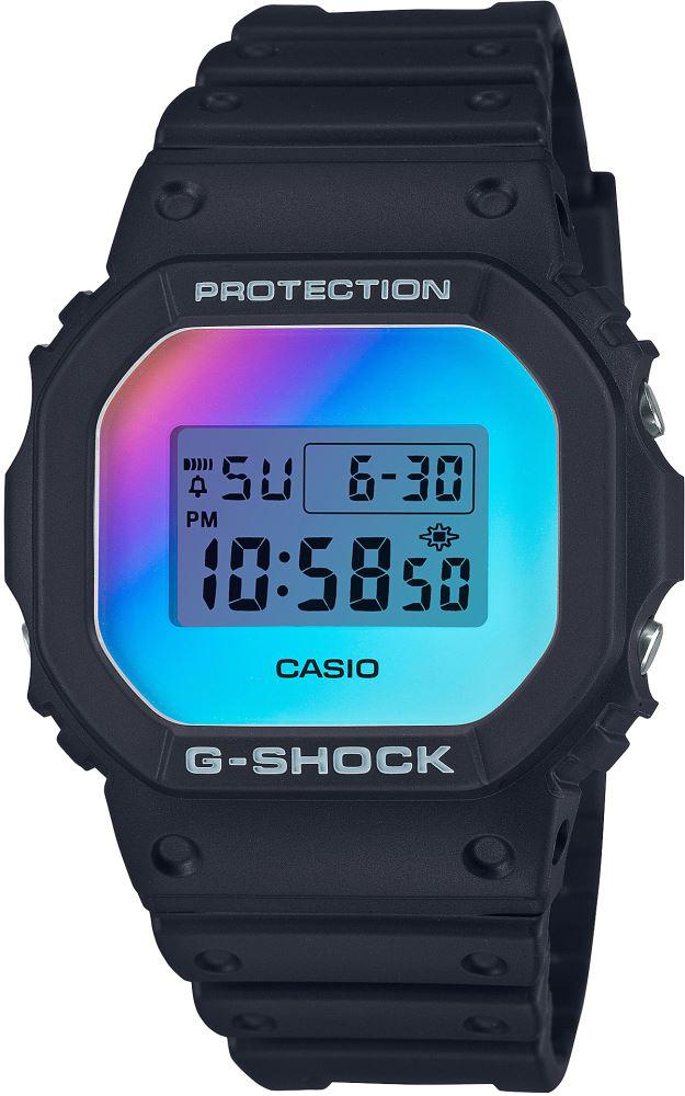 Casio DW-5600SR-1D Takvimli 43 mm Siyah Silikon Kordon Dijital Kol Saati