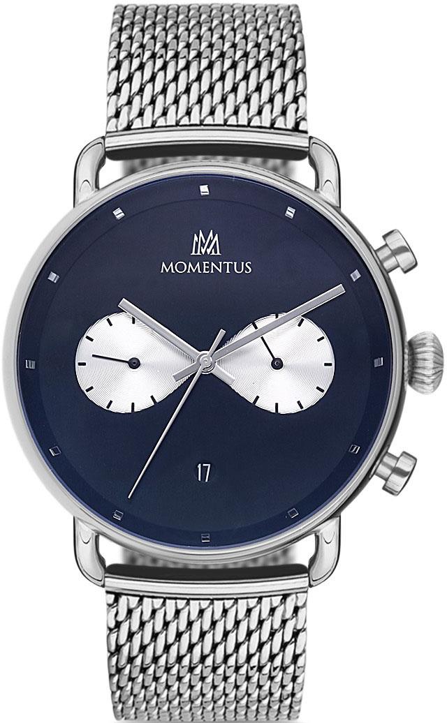 Momentus CC284S-04SS Takvimli 44 mm Çelik Kordon Analog Kol Saati