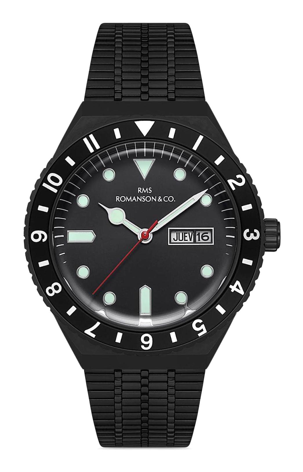 Grand Romanson GR.1.AG1376.08 Takvimli 42 mm Siyah Çelik Kordon Analog Erkek Kol Saati