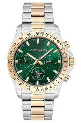 U.S. Polo Assn USPA1108-06 Takvimli 42 mm Gri-Rose Gold Çelik Kordon Analog Erkek Kol Saati