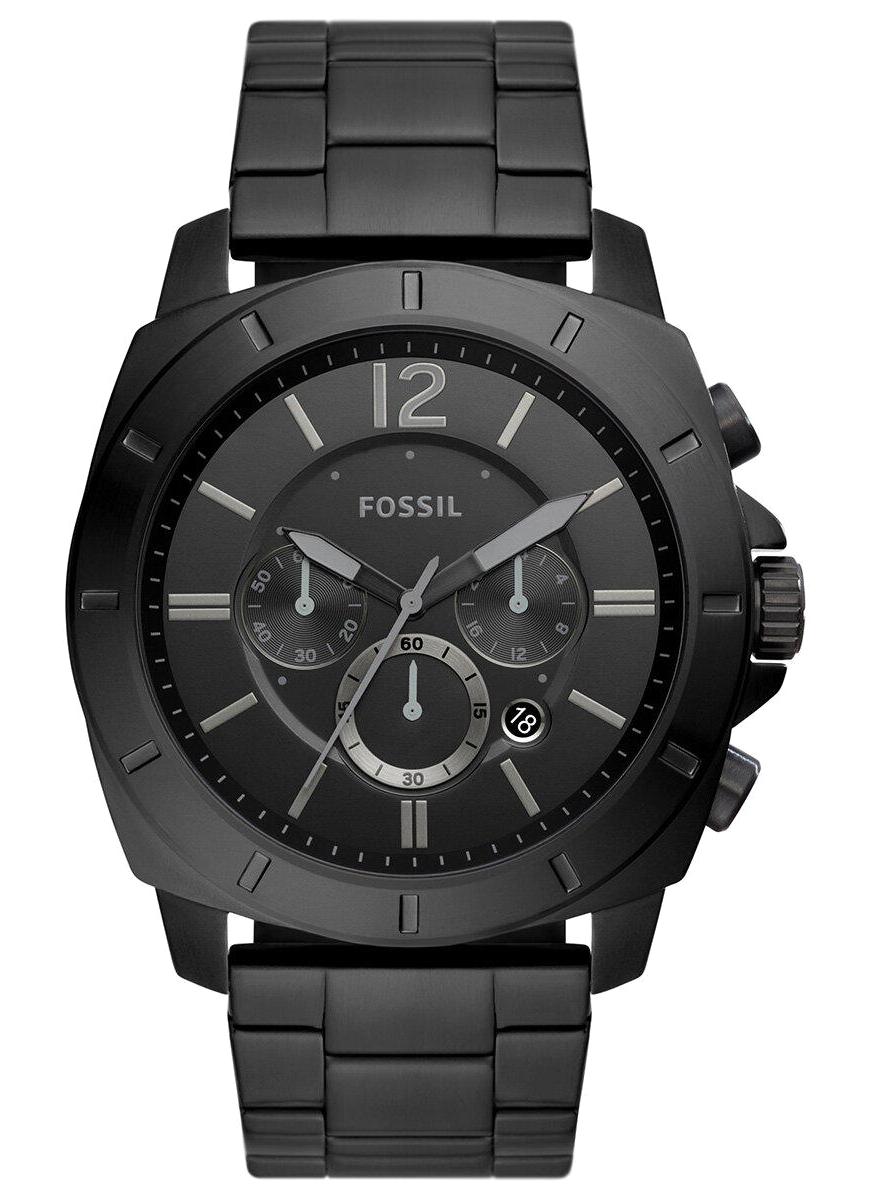 Fossil FBQ2759 Takvimli 46-50 mm Siyah Çelik Kordon Analog Erkek Kol Saati
