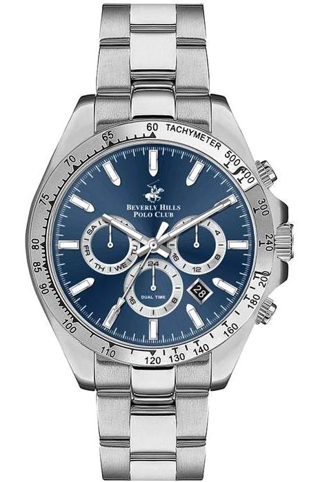 Beverly Hills Polo Club BP3127 Takvimli 42 mm Çelik Kordon Analog Erkek Kol Saati
