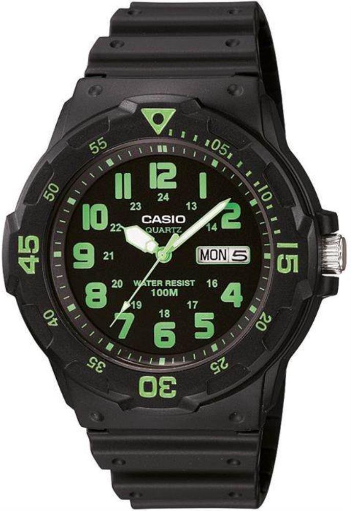 Casio MRW-200H-3BVDF Takvimli 44 mm Siyah Çelik Kordon Analog Kol Saati
