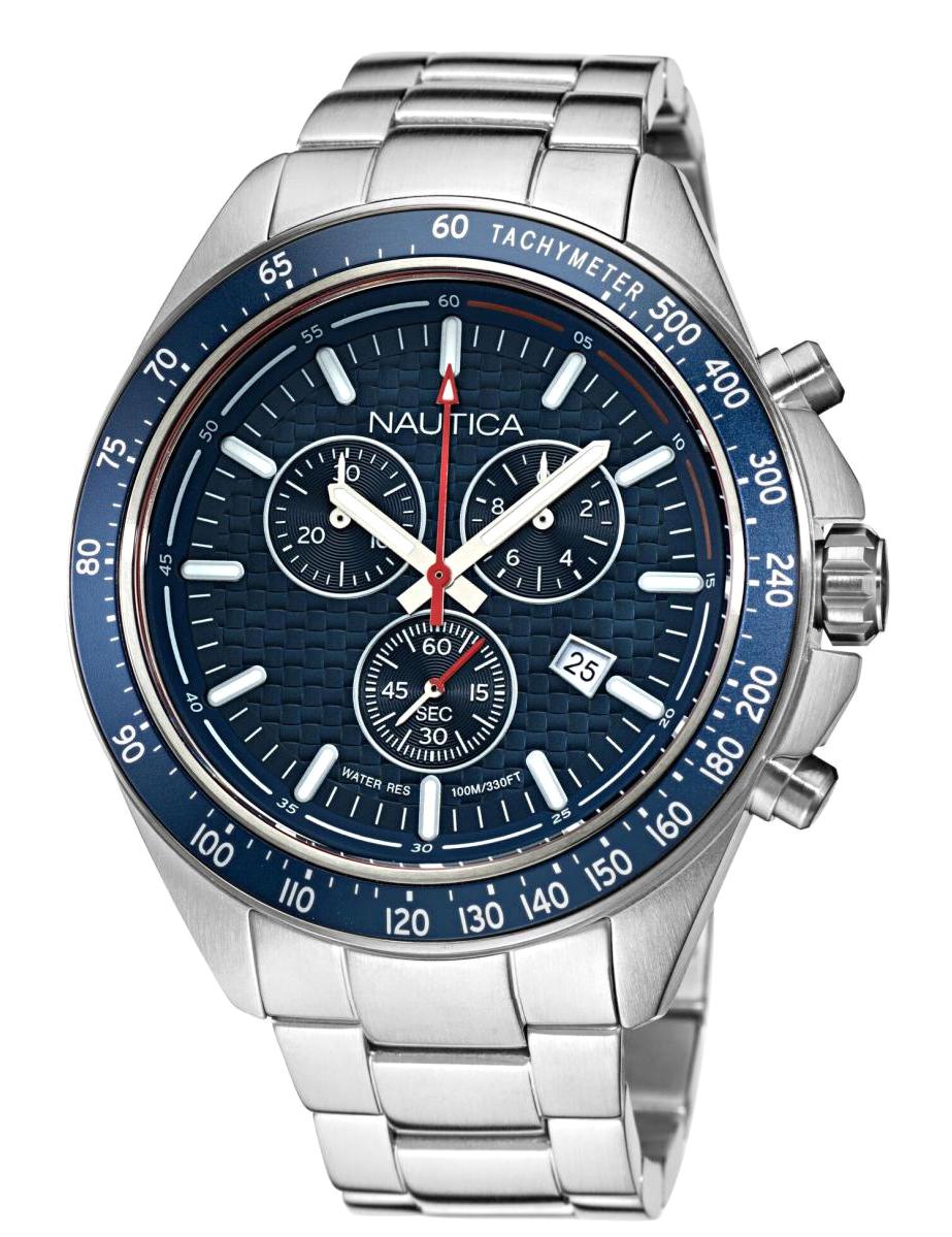 Nautica NAPOBS113 Takvimli 46-50 mm Çelik Kordon Analog Erkek Kol Saati