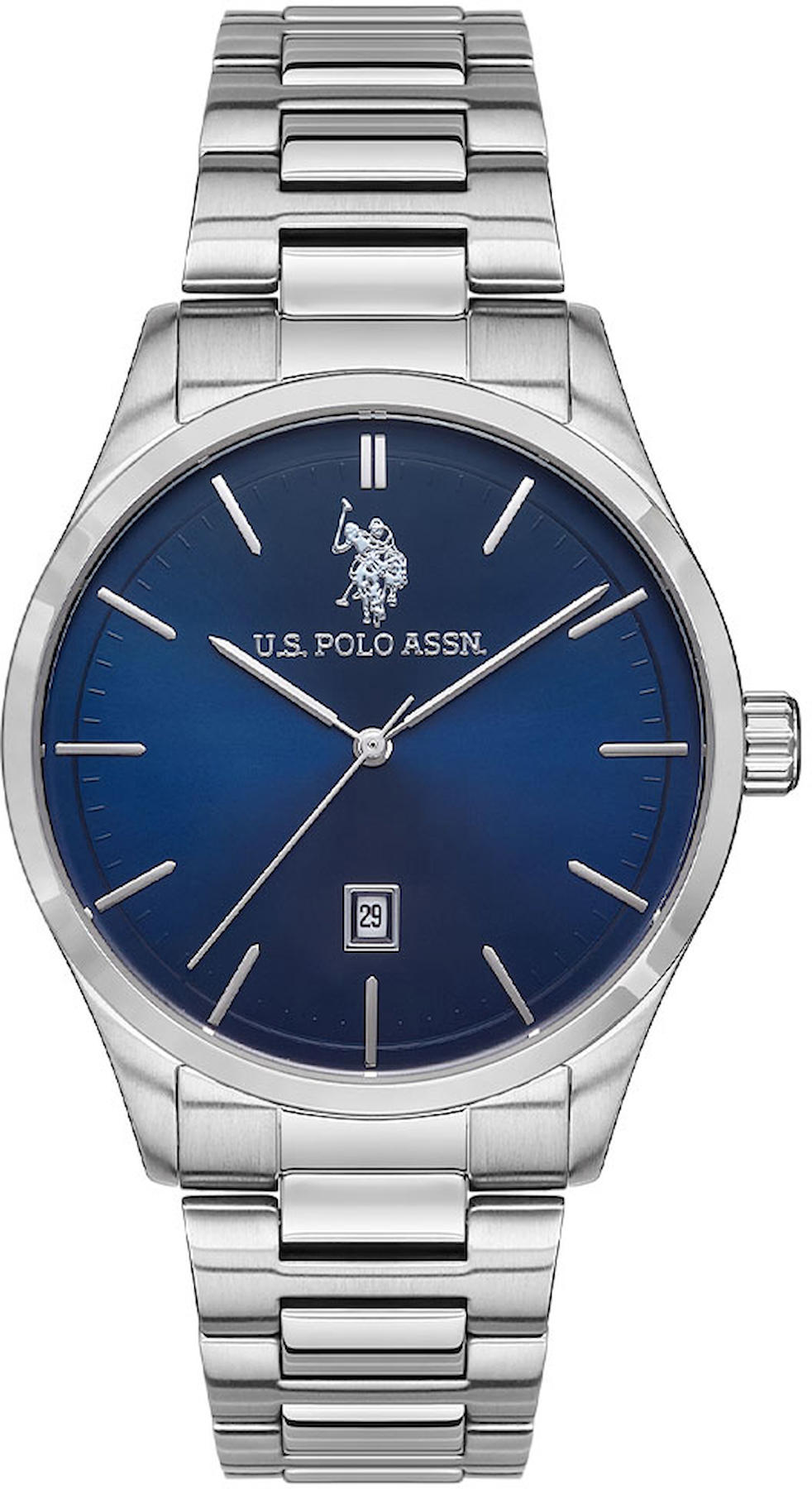 U.S. Polo Assn USPA1072-03 Takvimli 42 mm Çelik Kordon Analog Erkek Kol Saati