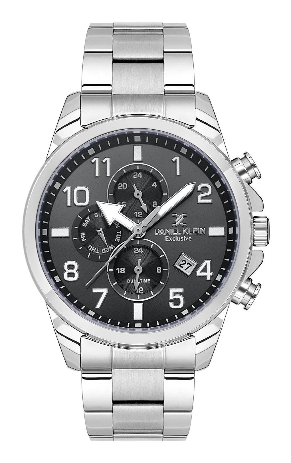 Daniel Klein DK.1.13633-1 Takvimli 45 mm Çelik Kordon Analog Erkek Kol Saati