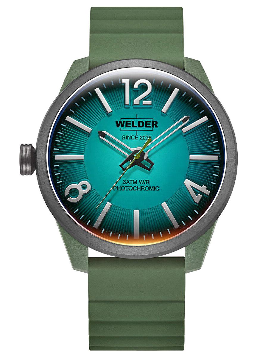 Welder Watch WWRL1016 46 mm Yeşil Silikon Kordon Analog Erkek Kol Saati