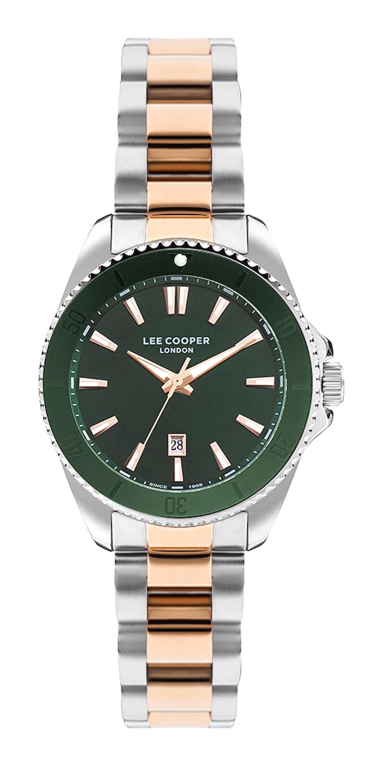 Lee Cooper LC07841.570 Takvimli 45 mm Altın-Çelik Kordon Analog Erkek Kol Saati