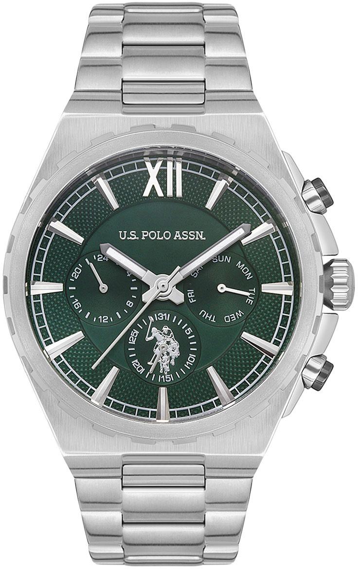 U.S. Polo Assn USPA1030-07 Takvimli 45 mm Çelik Kordon Analog Erkek Kol Saati