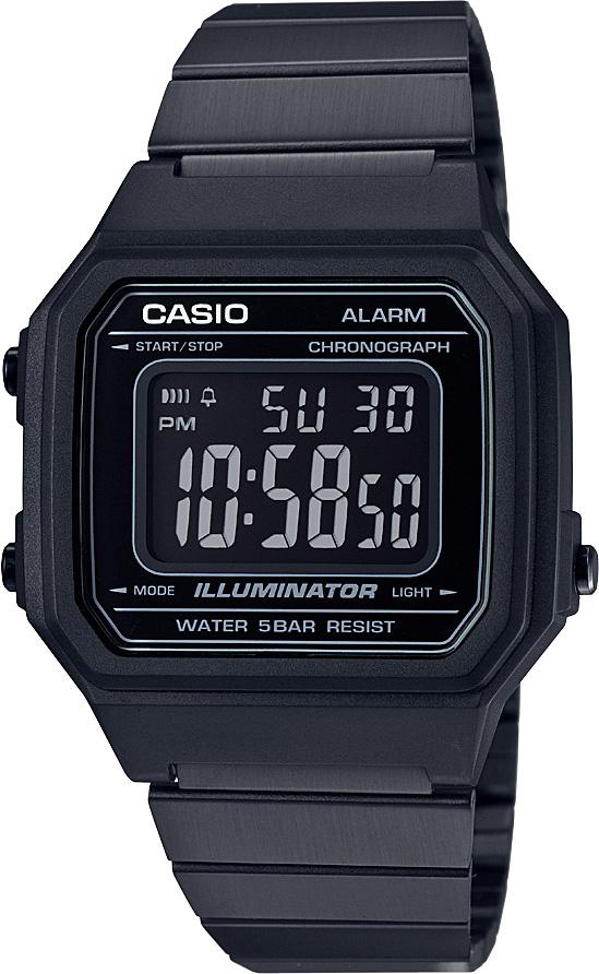 Casio B650WB-1BDF Takvimli 40 mm Siyah Çelik Kordon Dijital Kol Saati
