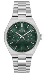 Wesse WWG209602 Pusulalı Takvimli 42 mm Çelik Kordon Analog Erkek Kol Saati