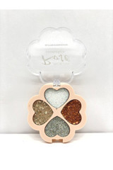Roesıa Rose Cosmetics 4'lü Kalpli Glitter No:1 Krem Simli Glitter Far Paleti
