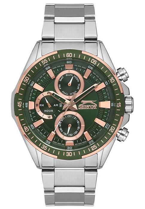 Slazenger SL.09.1827.2.04 Takvimli 44 mm Çelik Kordon Analog Erkek Kol Saati