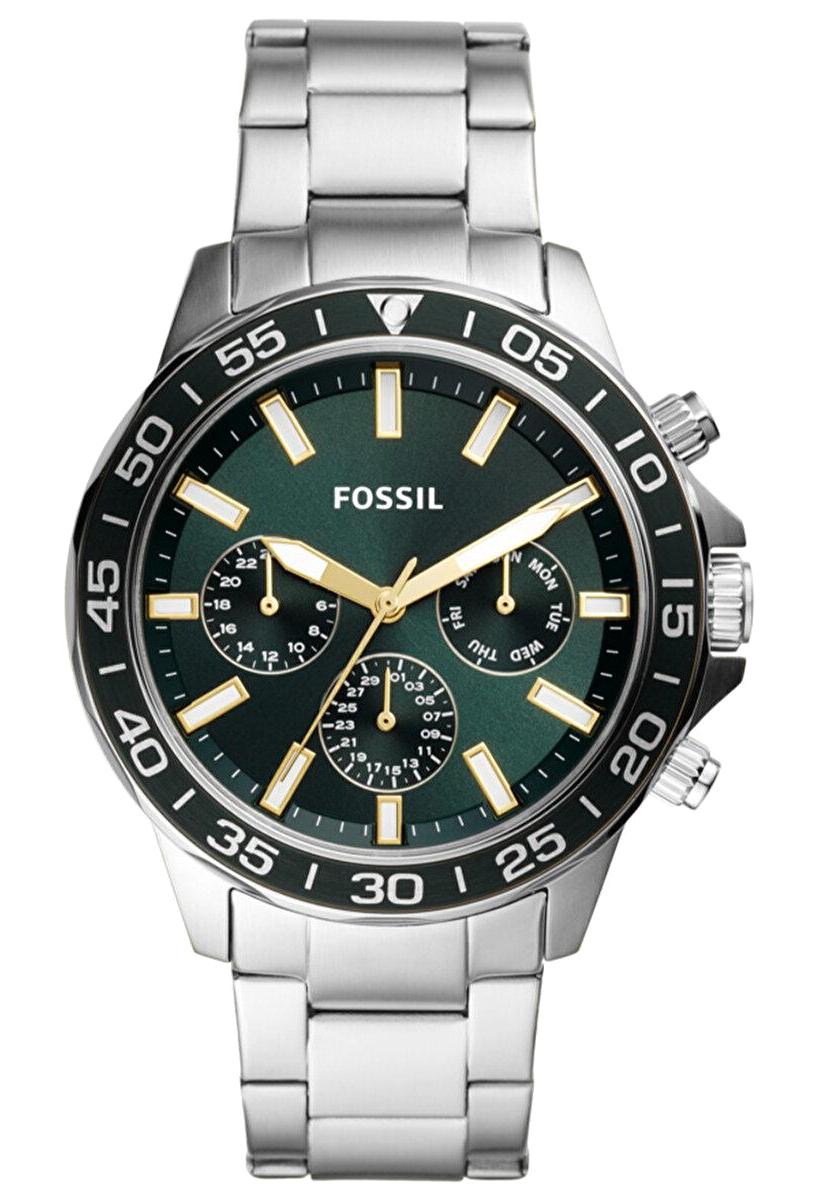 Fossil FBQ2492 Takvimli 45 mm Çelik Kordon Analog Erkek Kol Saati