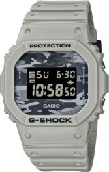 Casio DW-5600CA-8DR Takvimli 43 mm Krem Silikon Kordon Dijital Kol Saati