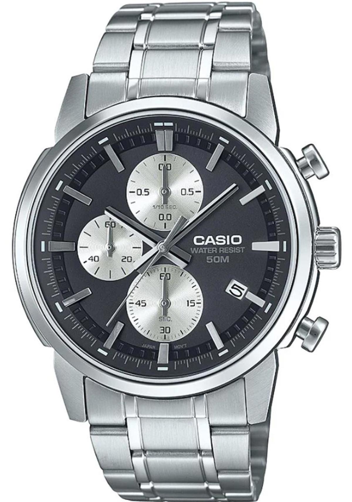 Casio MTP-E510D-1A2VDF Takvimli 42 mm Çelik Kordon Analog Erkek Kol Saati