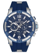 Sergio Tacchini ST.1.10278.2 Takvimli Lacivert Silikon Kordon Analog Erkek Kol Saati