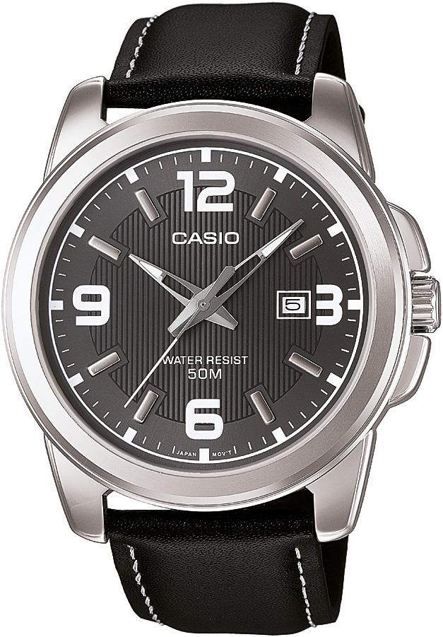 Casio MTP-1314L-8AVDF Takvimli 45 mm Siyah Deri Kordon Analog Kol Saati
