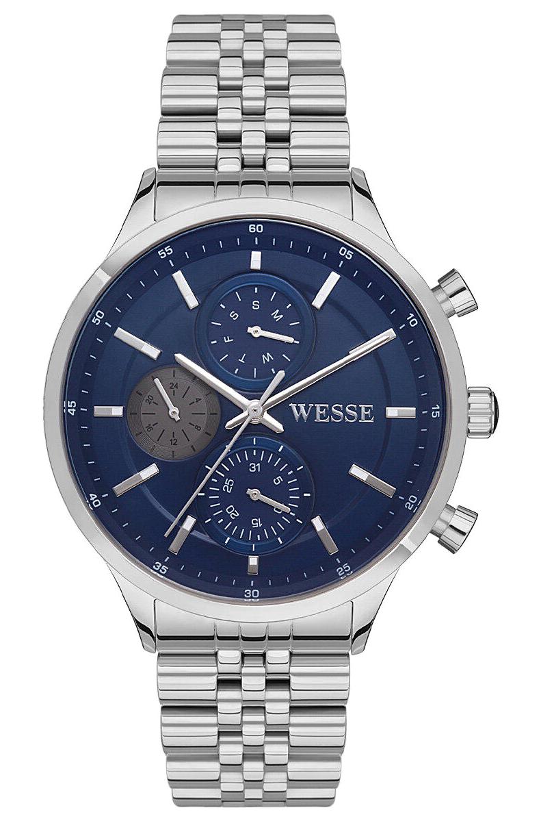 Wesse WWG207402 Pusulalı Takvimli 43 mm Çelik Kordon Analog Erkek Kol Saati