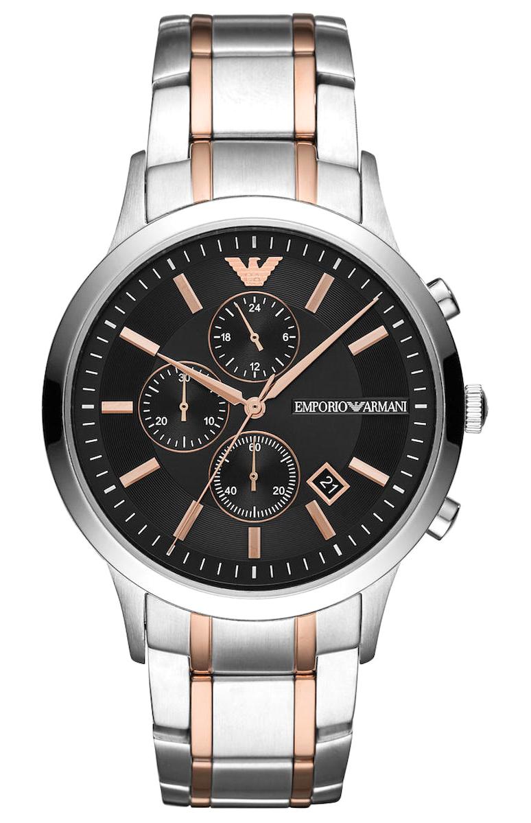 Emporio Armani AR11165 Takvimli 42 mm Çelik Kordon Analog Kol Saati